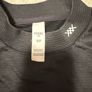 Rhone thermal Charcoal Crewneck Top